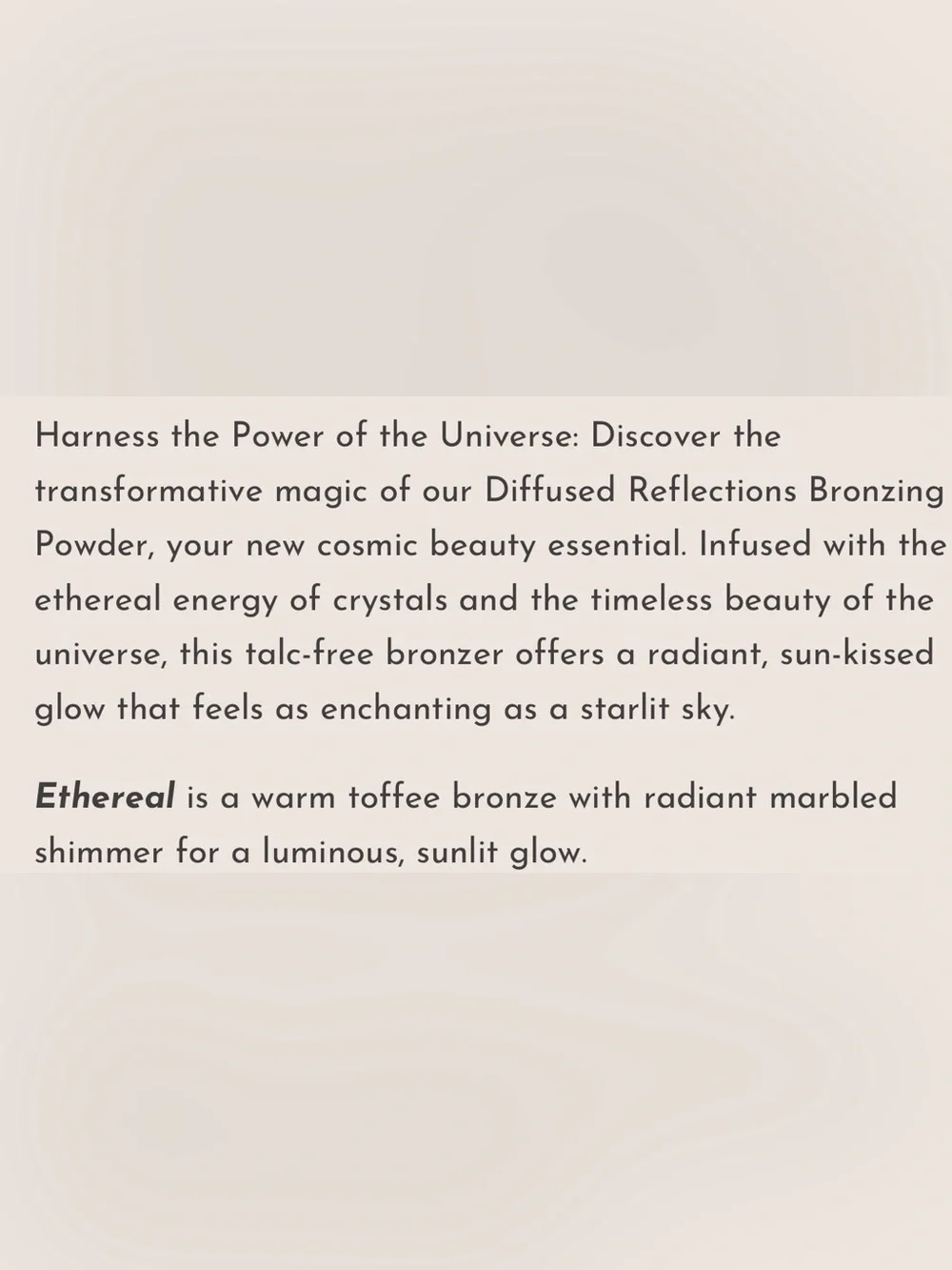 ATHR Beauty / Diffused Reflections Bronzing Powder / Ethereal